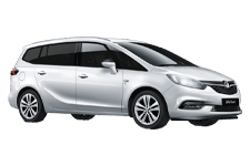 Car Hire Bedford - Vauxhall Zafira 5 + 2 - Minibus hire Bedford